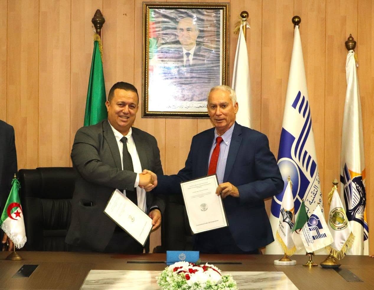 جامعة الجزائر 1 تبرم أول عقد لمؤسستها الفرعية APEX مع الهيئة الوطنية للرقابة التقنية لبناء الري