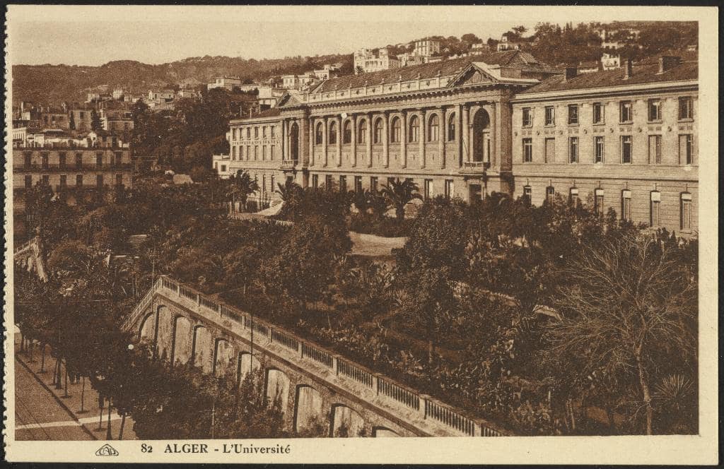Historic view of the University of Algiers building